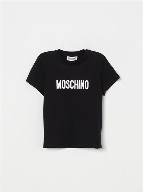 T-shirt in cotone con logo Moschino MOSCHINO KIDS | MUM04FLAA02/60100